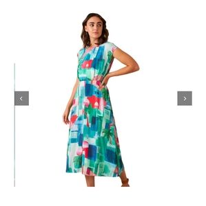 Emily and Fin Elodie Marrakech Colorful Abstract Print Women's Summer Dress